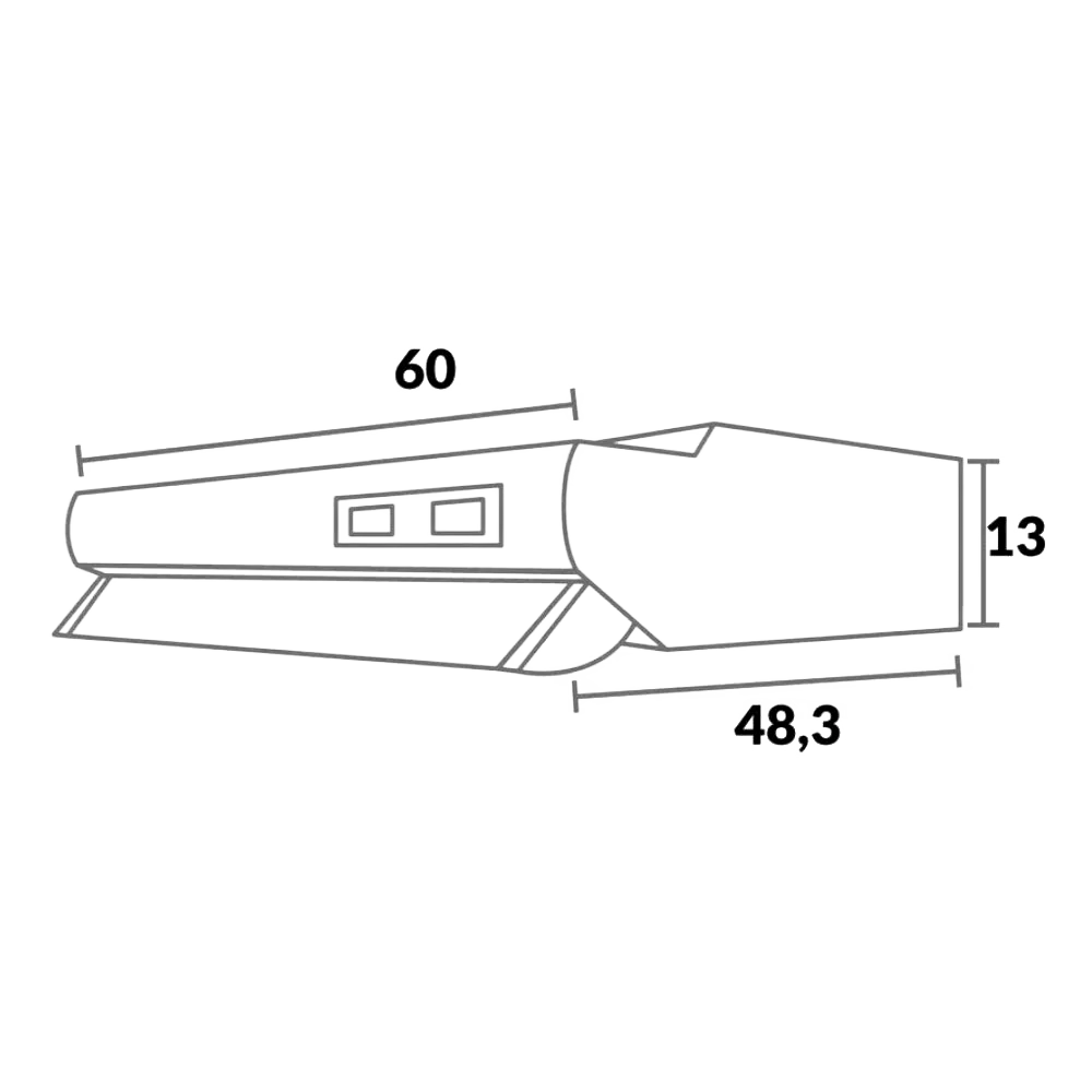 CAMPANA H-60CM SEMICURVA CHALLENGER