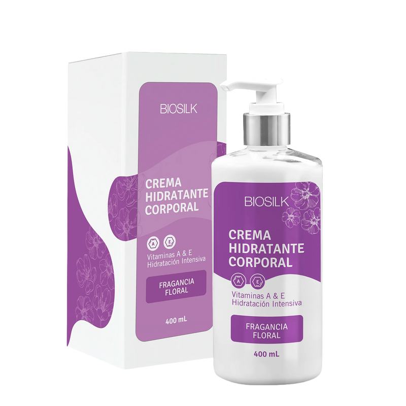 CREMA MANOS Y CUERPO VITAMINA A & E FLORAL BIOSILK