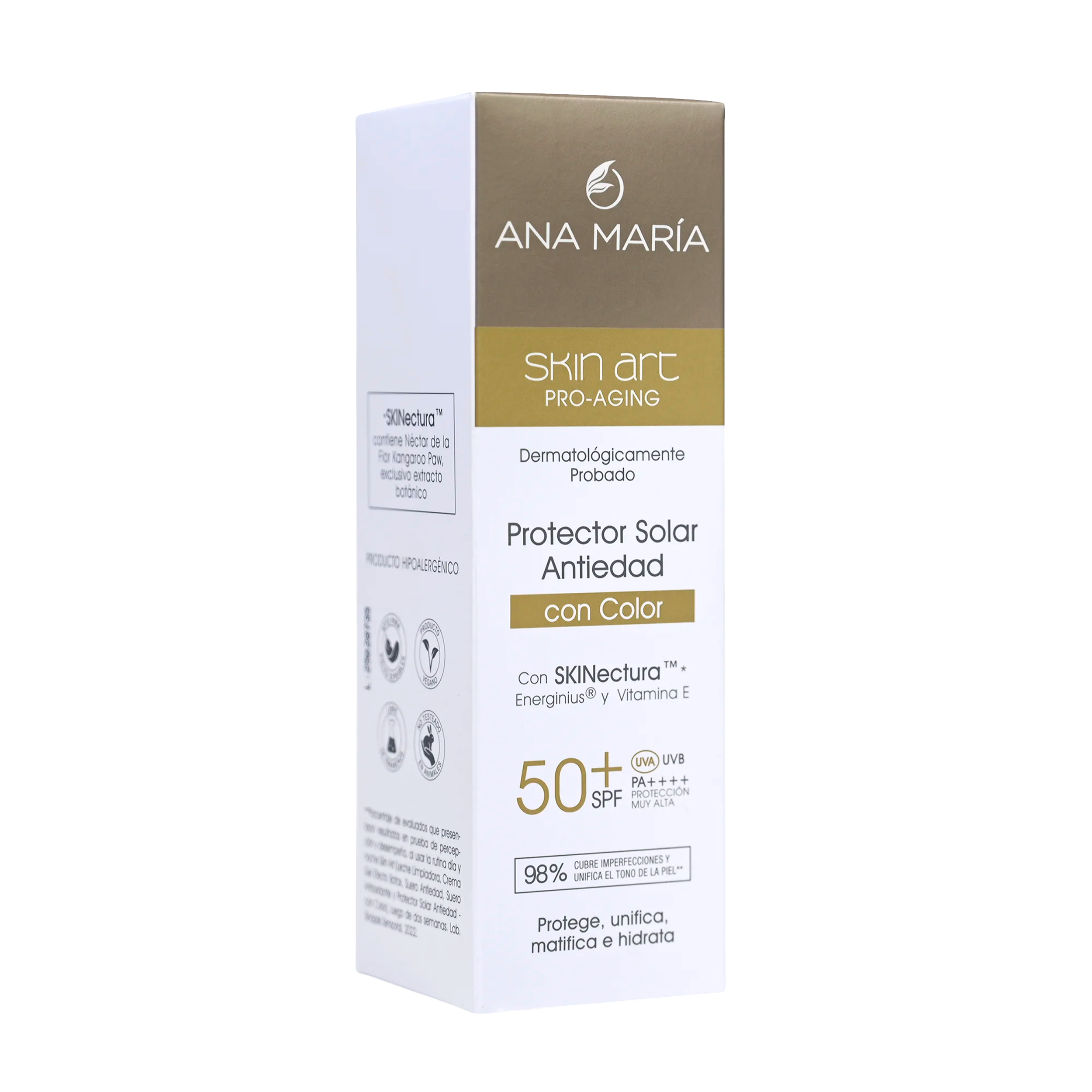 PROTECTOR SOLAR ANTIEDAD CON COLOR  SKIN ART
