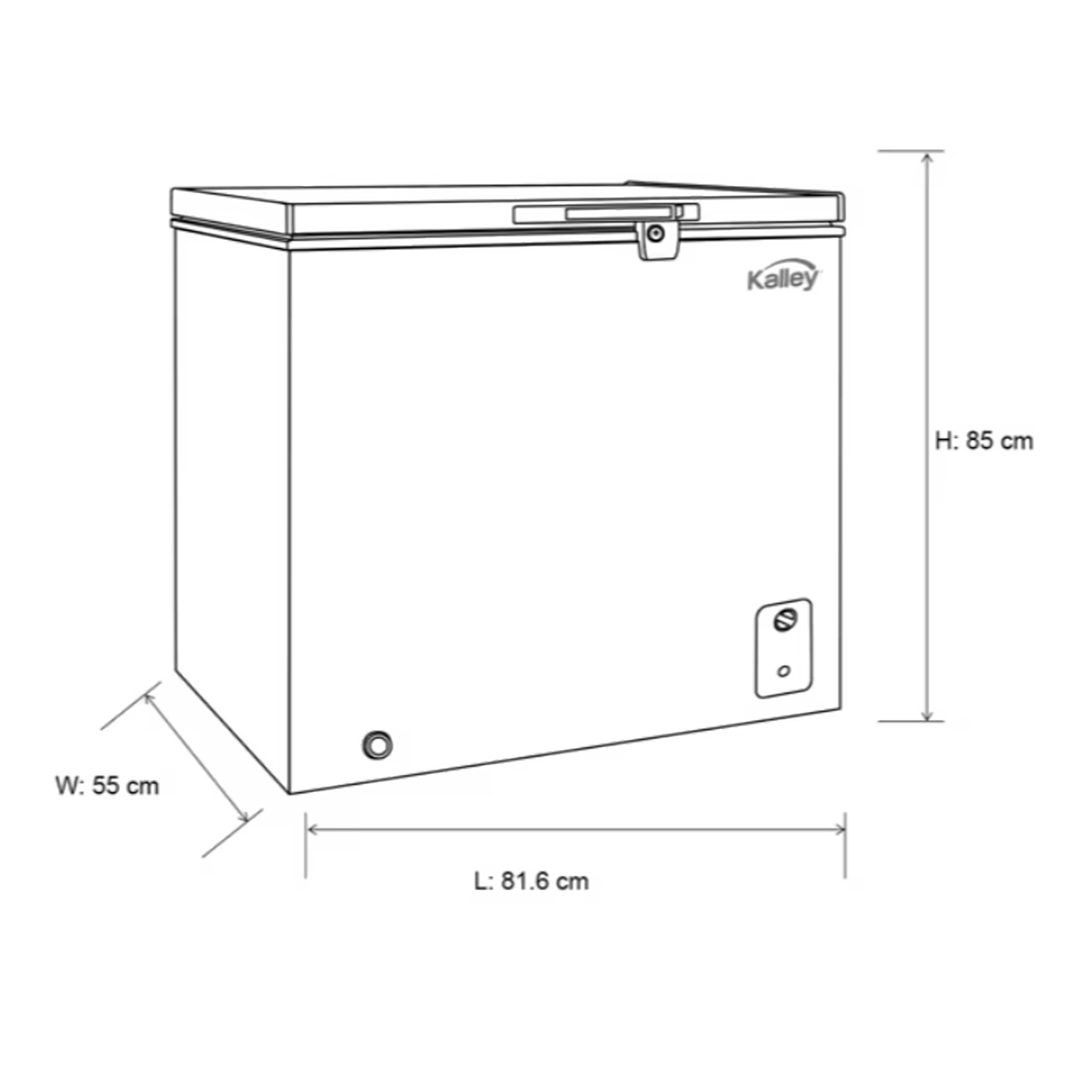 CONGELADOR HORIZONTAL 198LTS KALLEY