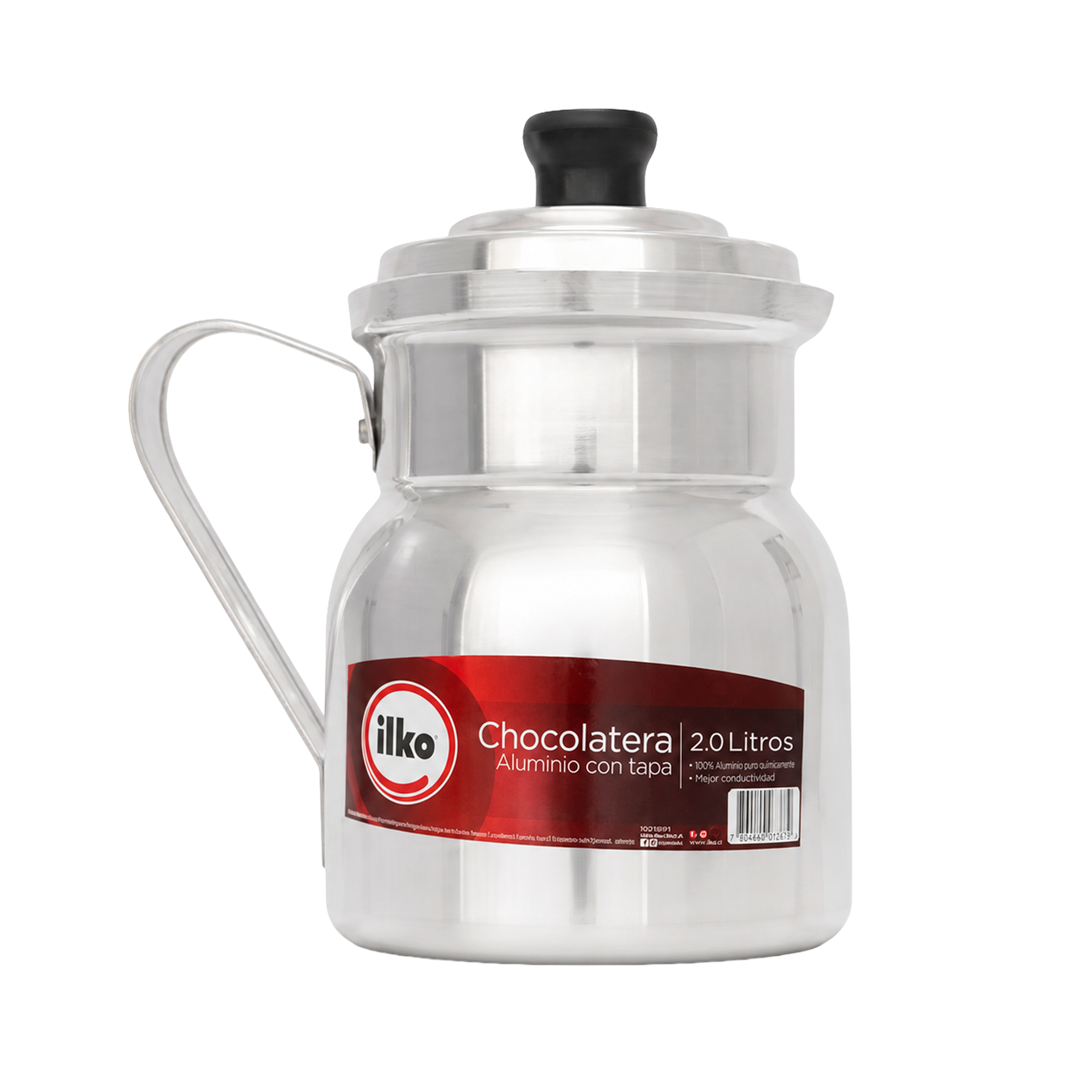 CHOCOLATERA  ILKO CLASICA ALUMINIO C/T 2.0 L