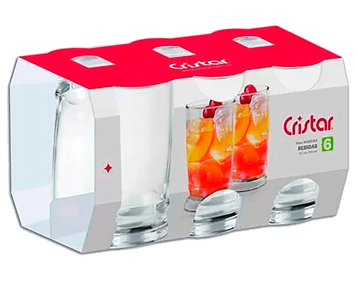 VASO MADEIRA BEBIDAS 12.5 OZ CRISTAR
