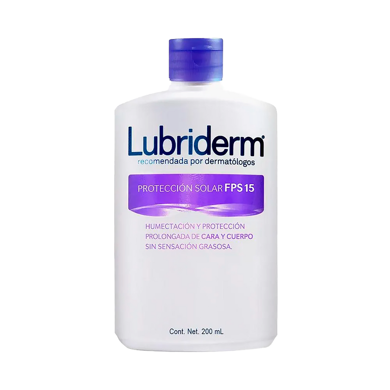 CREMA CORPORAL LUBRIDERM® PROTECCION SOLAR FPS 15 x200ml