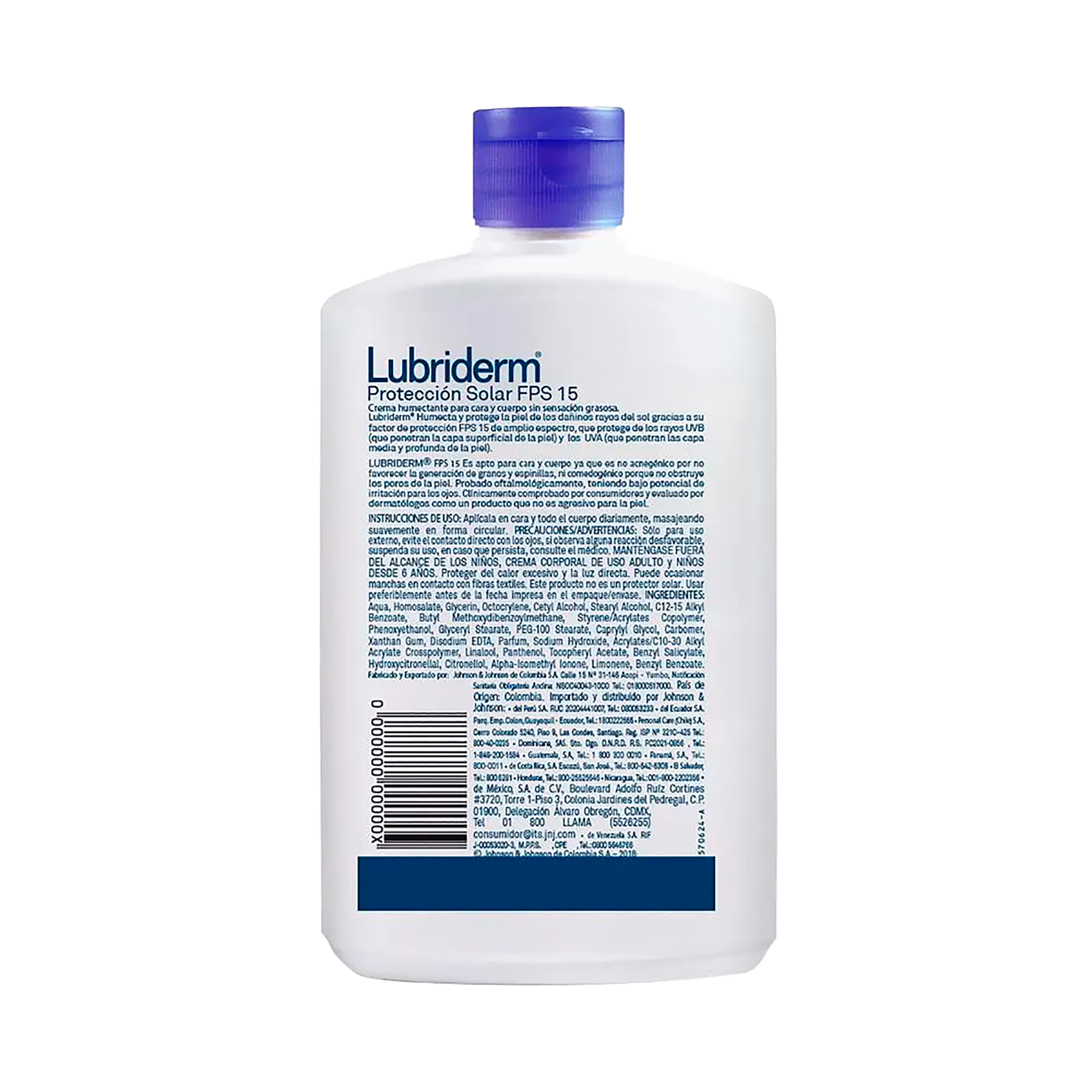 CREMA CORPORAL LUBRIDERM® PROTECCION SOLAR FPS 15 x200ml