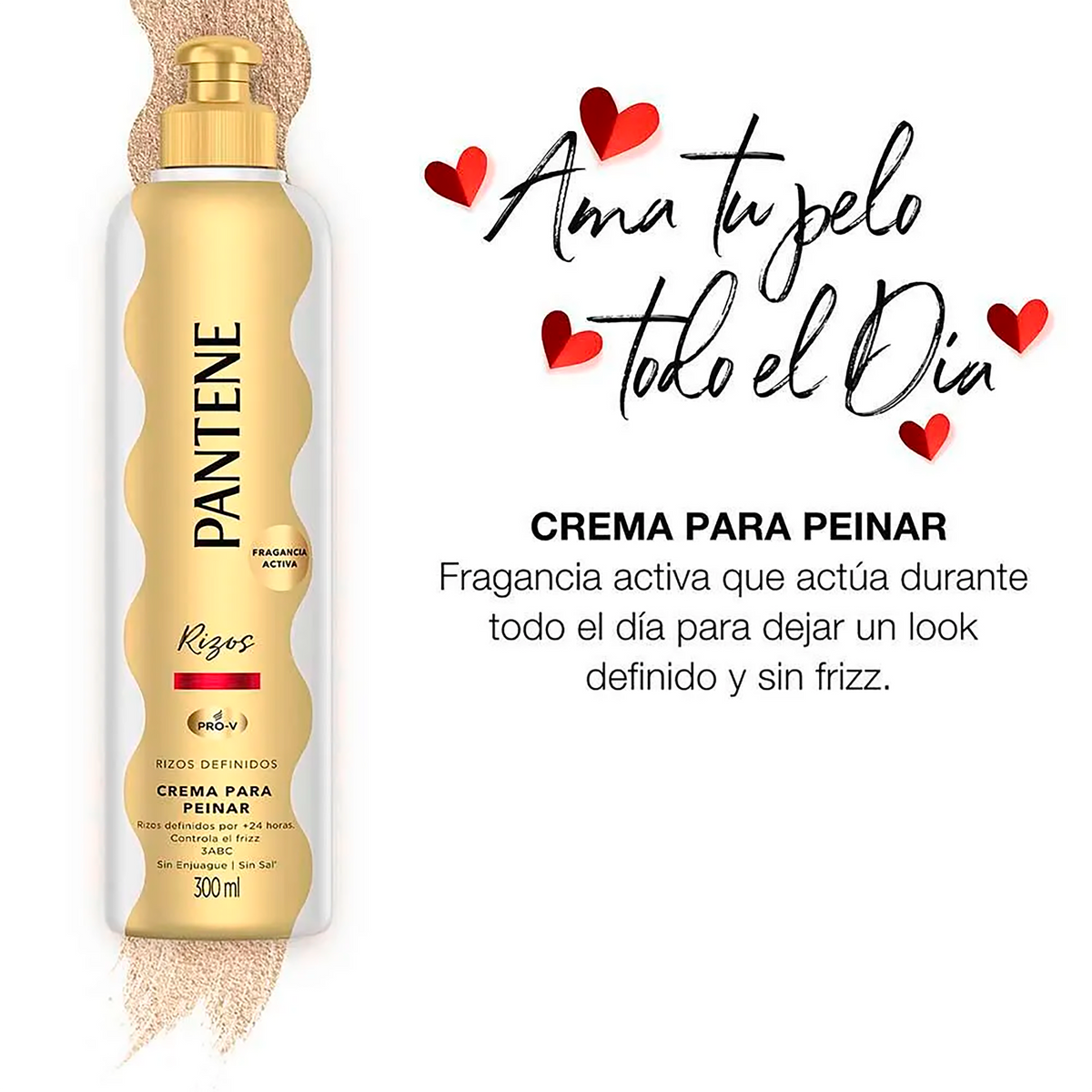 CREMA PARA PEINAR 600GR RIZOS DEFINIDOS X2 PANTENE