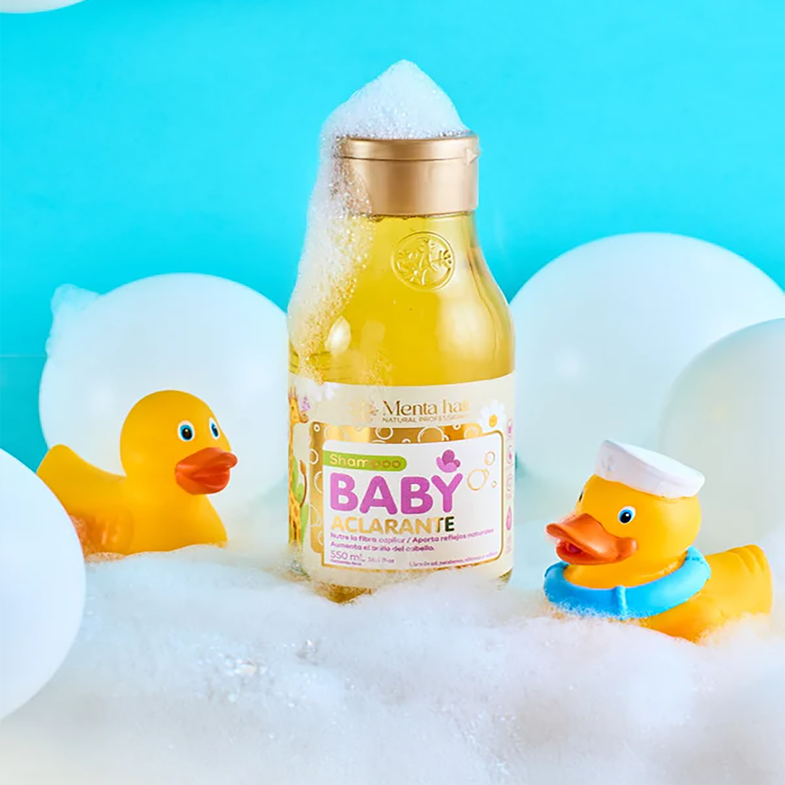 SHAMPOO BABY ACLARA 550ML MENTA HAIR