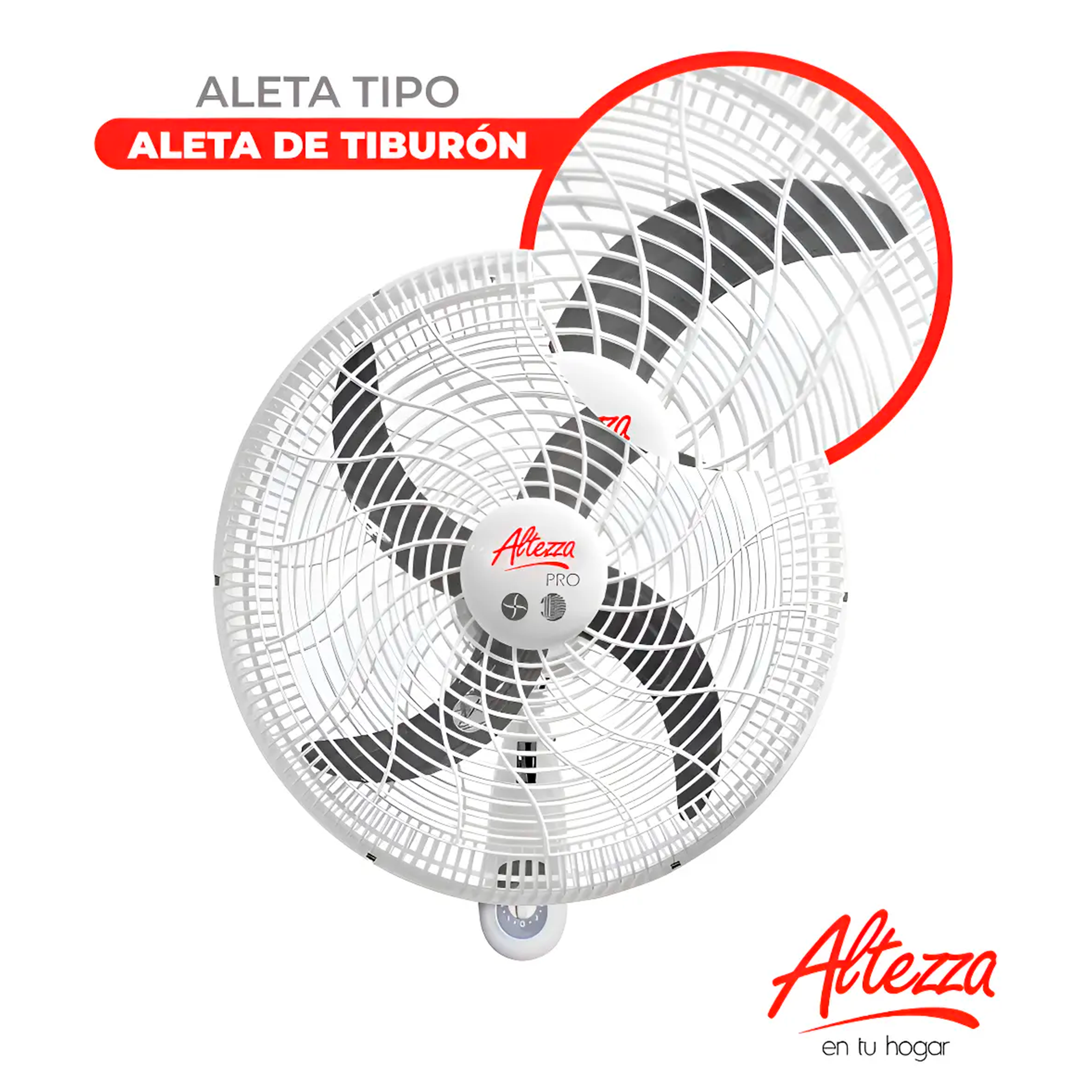 VTDOR ALTEZZA PRO PARED 18" M/PLAS BCO