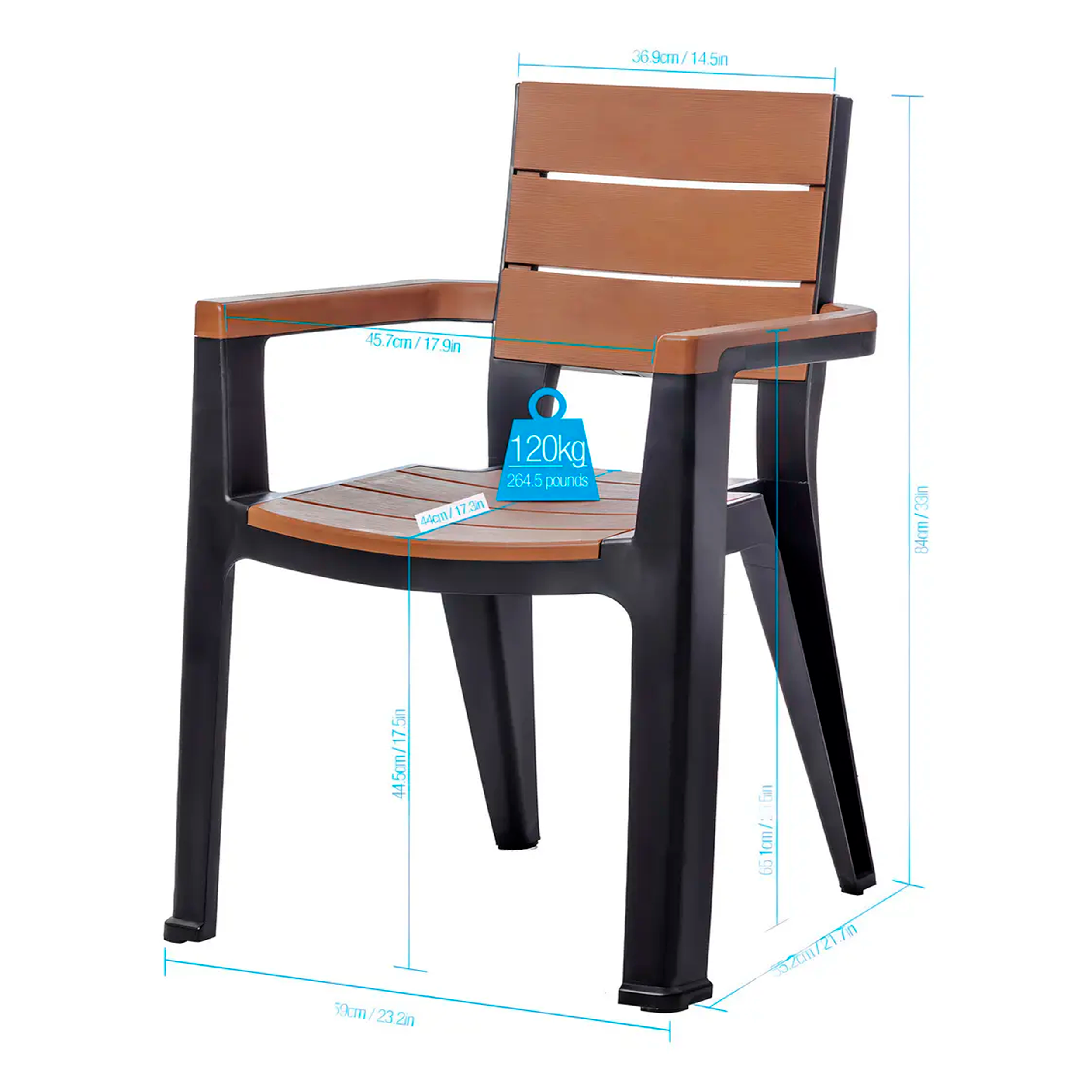 SILLA MADEIRA TABACO MQ