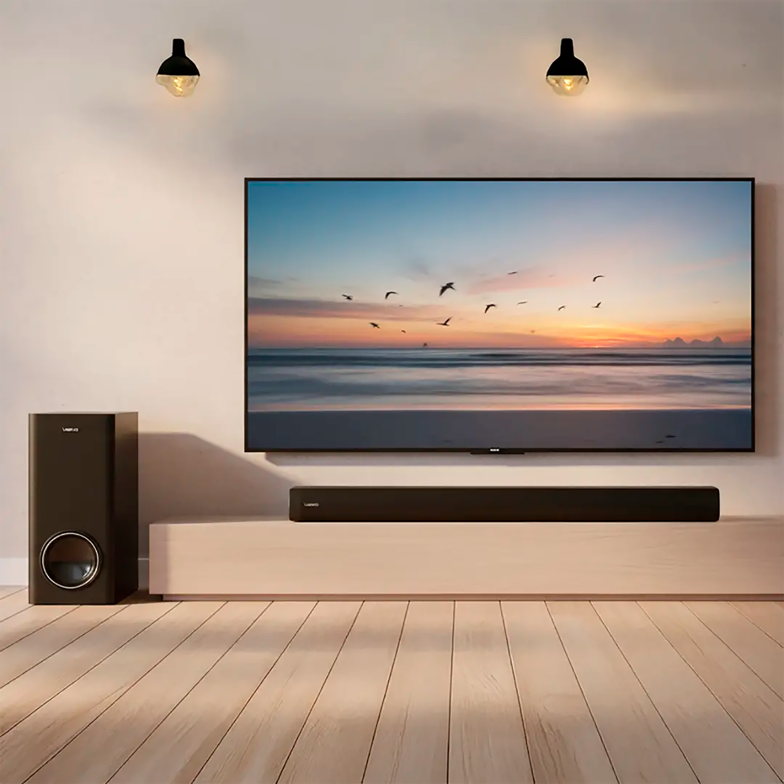 Barra De Sonido Visivo 120w Rms Subwoofer Vsb-ws120