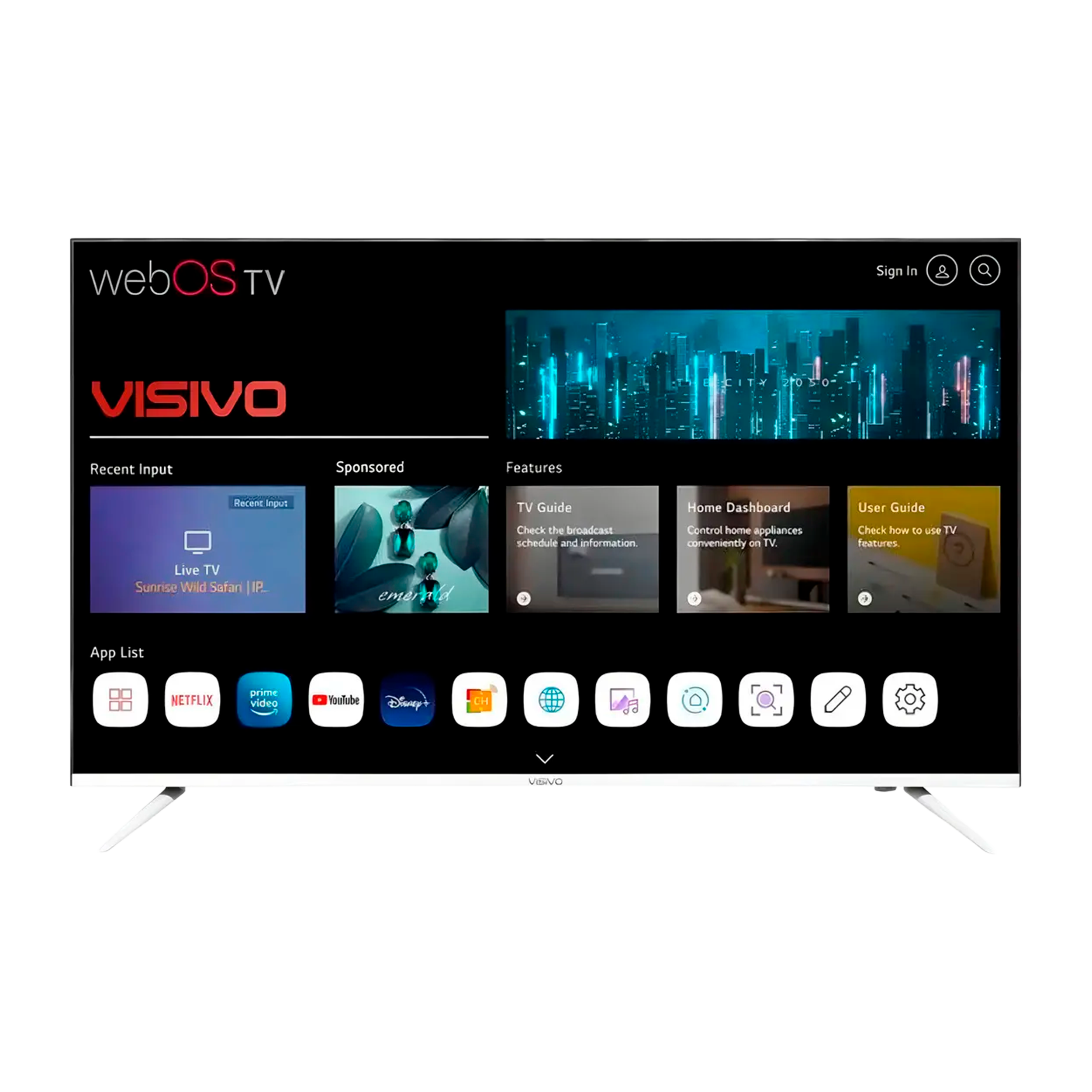 TV LED VISIVO SMART 55" WEBOSD60