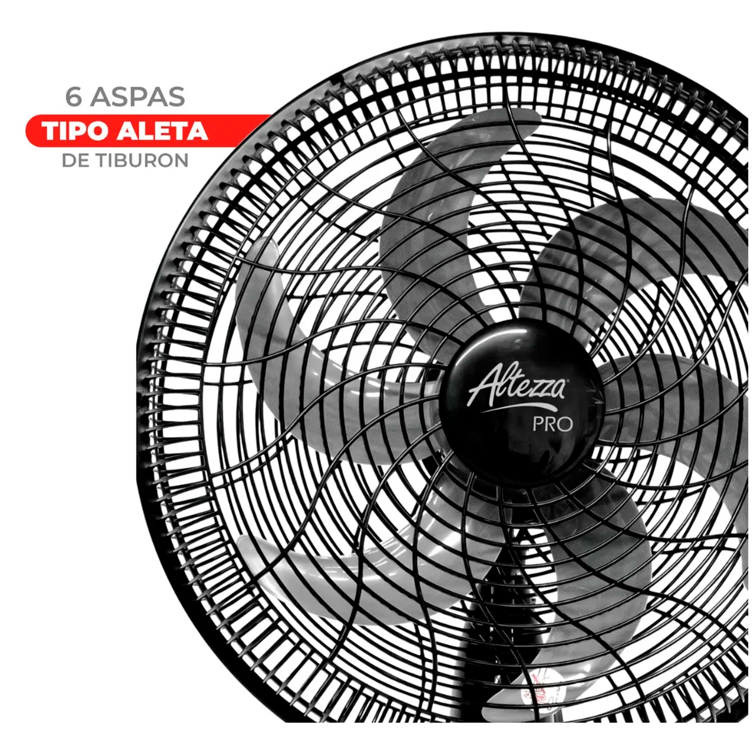 VTDOR PRO PARED 18" 6 ASPAS M/PLAS NG AL