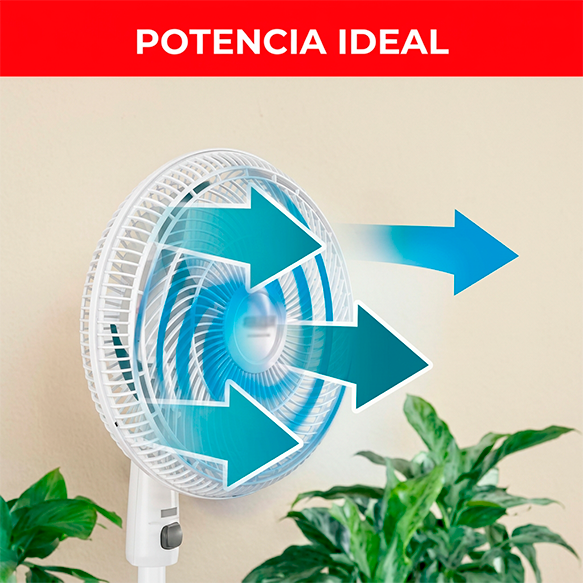 VENTILADOR AIR MAXX BL/AZ 16" PEDESTAL 4