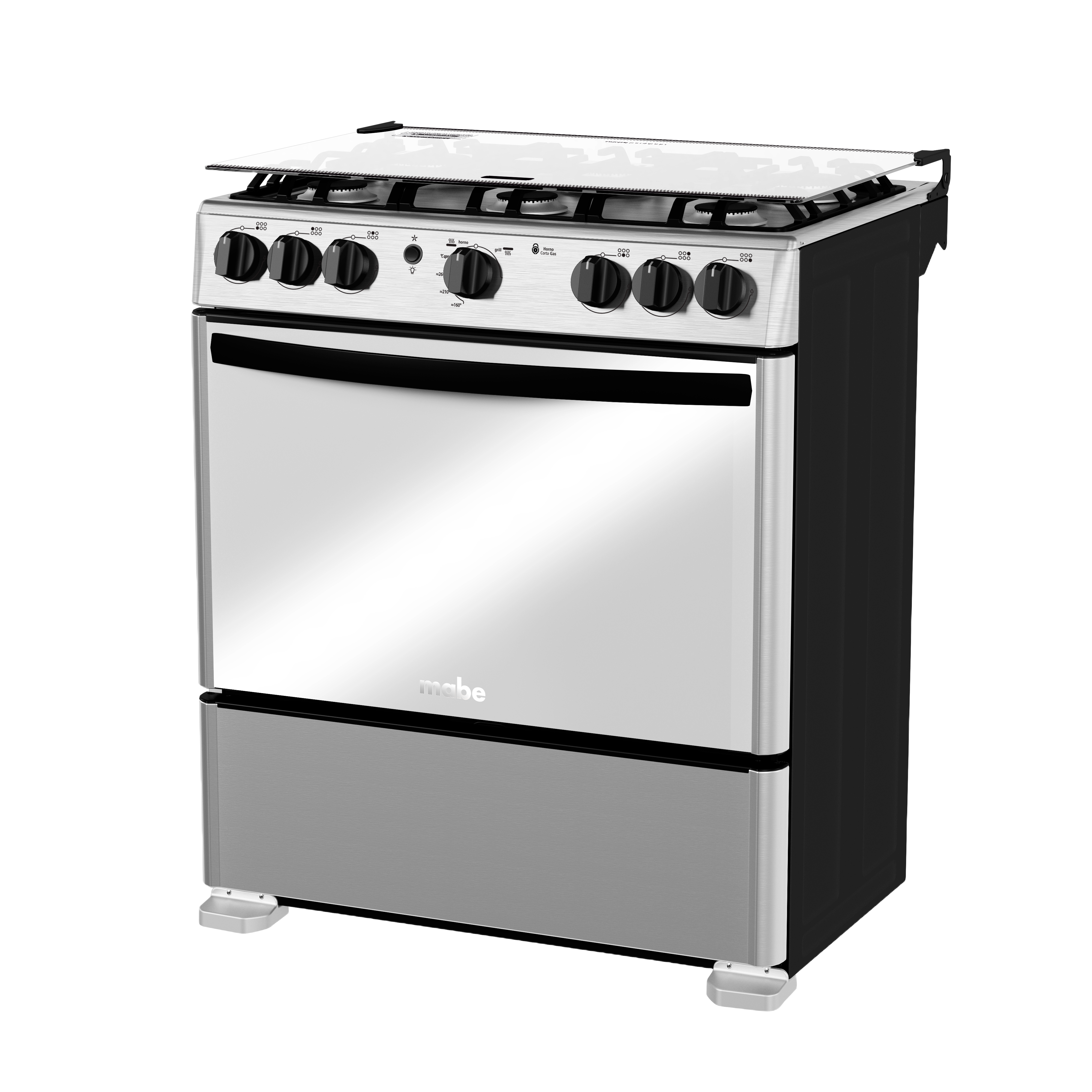 COCINA 76CM INOX GAS MABE