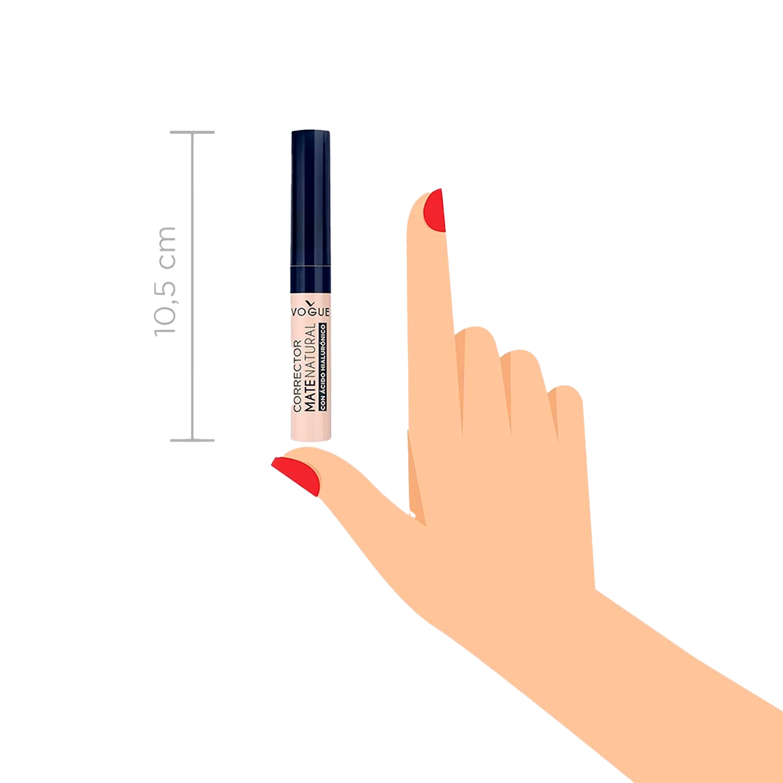 CORRECTOR LIQUIDO MATE NATURAL NATURAL VOGUE