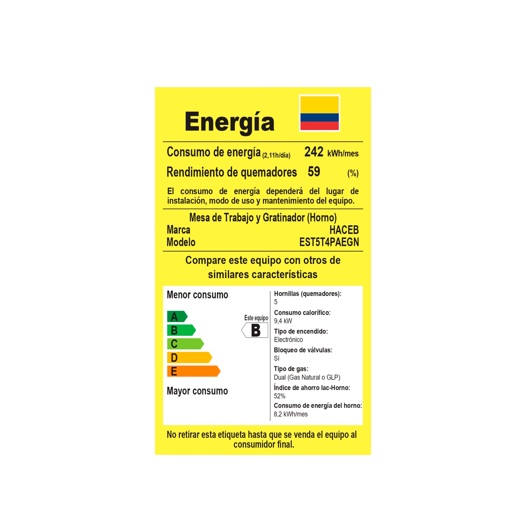 ESTUFA ROMERO TORRE 50CM G/NATURAL NEGRA