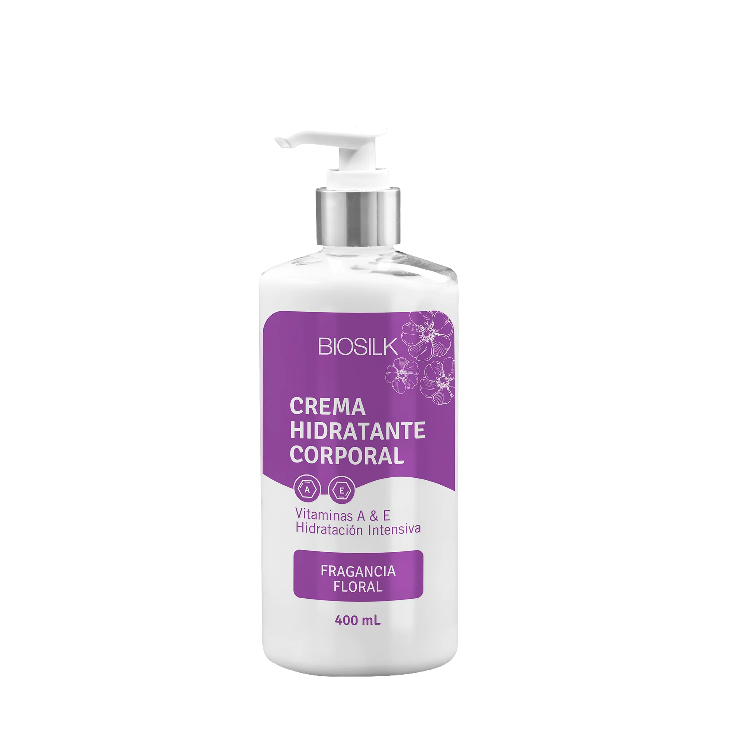 CREMA MANOS Y CUERPO VITAMINA A & E FLORAL BIOSILK