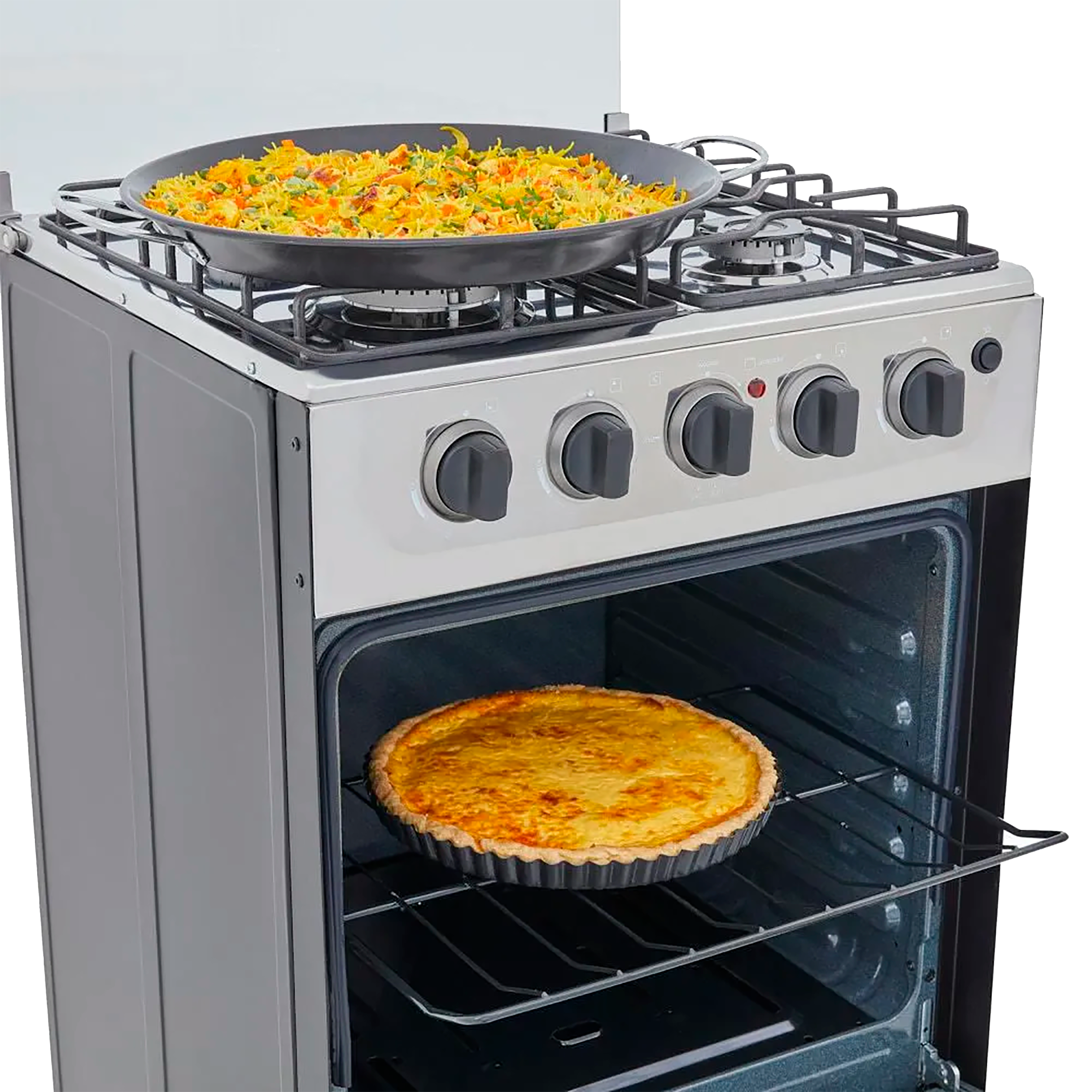Estufa Romero Platina Haceb 50 cms Gas Natural Inox