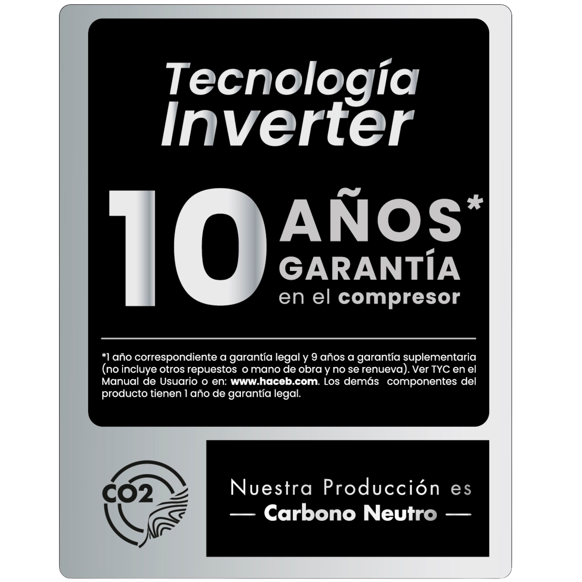 NEVERA NO FROST 271L INVERT HACEB 9003544