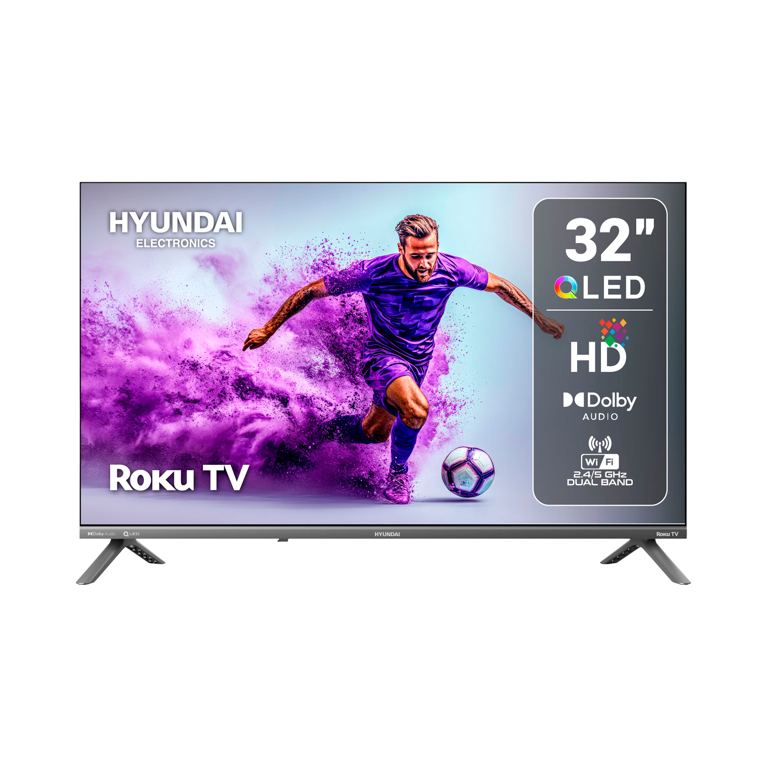 TV 32" QLED SMART ROKU HYUNDAI