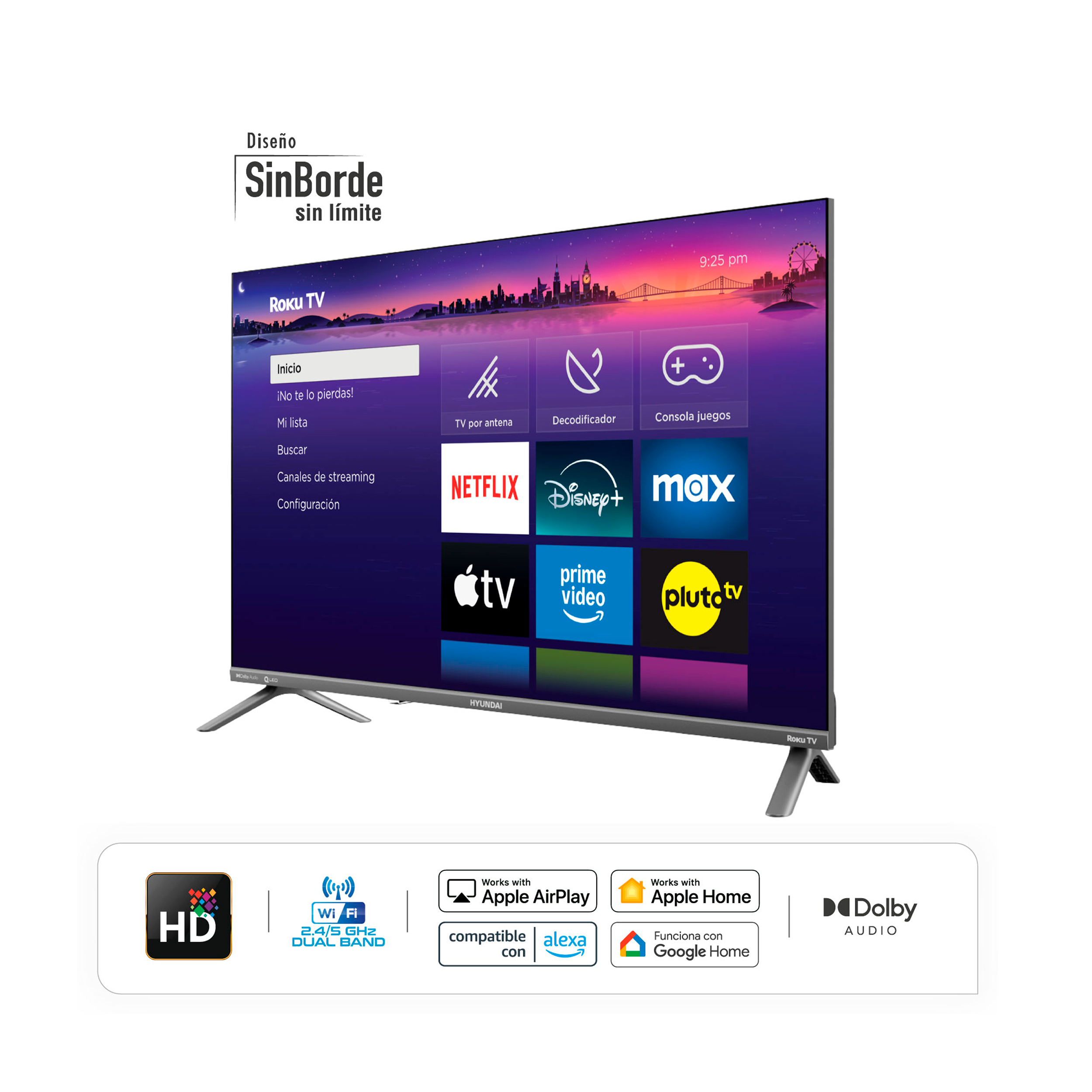 TV 50" QLED GOOGLE TV SMART TV HYUNDAI