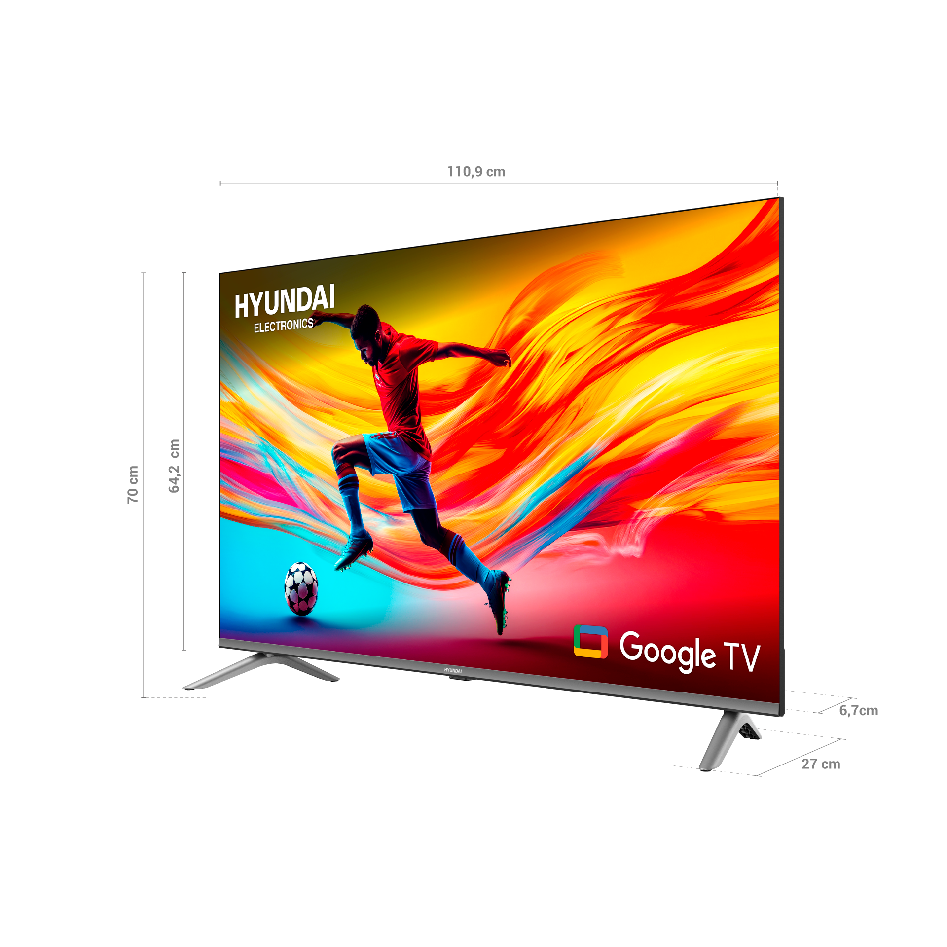 TV 50" LED SMART 127 CM GOOGLE HYUNDAI