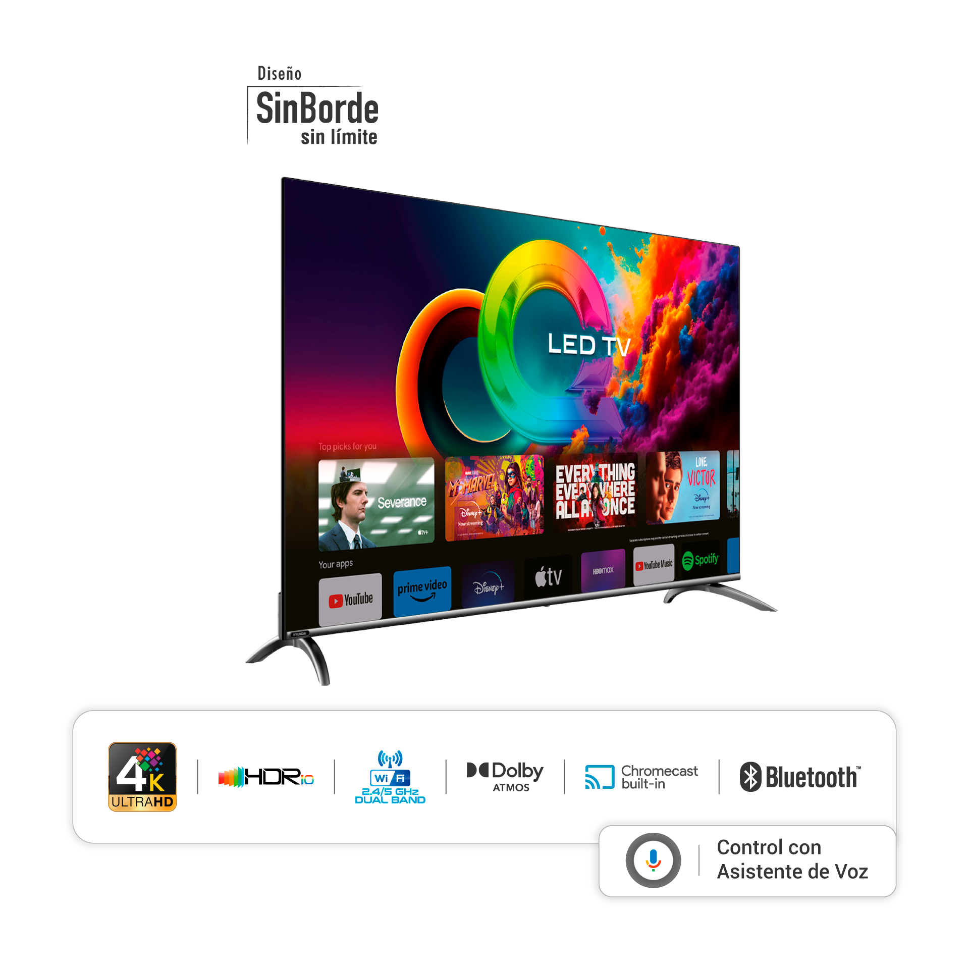 TV 58" LED HUYNDAI SMART DIGITAL/GOOGLE