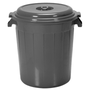 TANQUE 80L GRIS CON TAPA COLPLAST