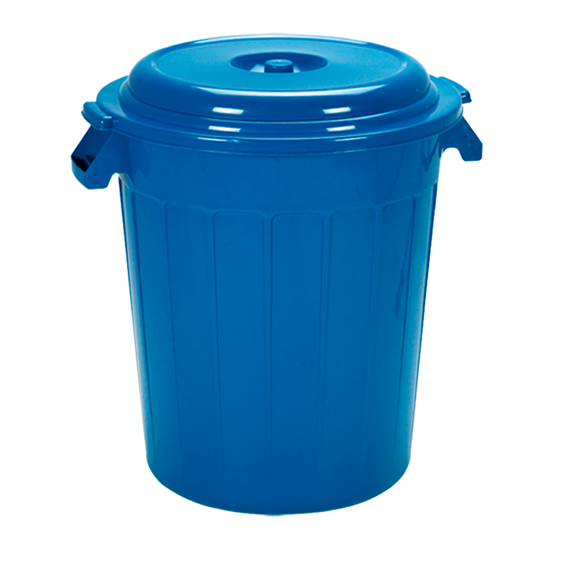 TANQUE 50L AZUL OSCURO C/TAPA COLPLAST