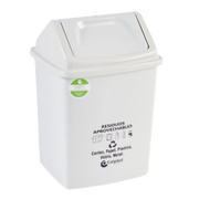 PAPELERA VAIVEN 14L PELETIZADA BLANCA