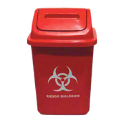 PAPELERA 10L ROJO VAIVEN COLPLAST