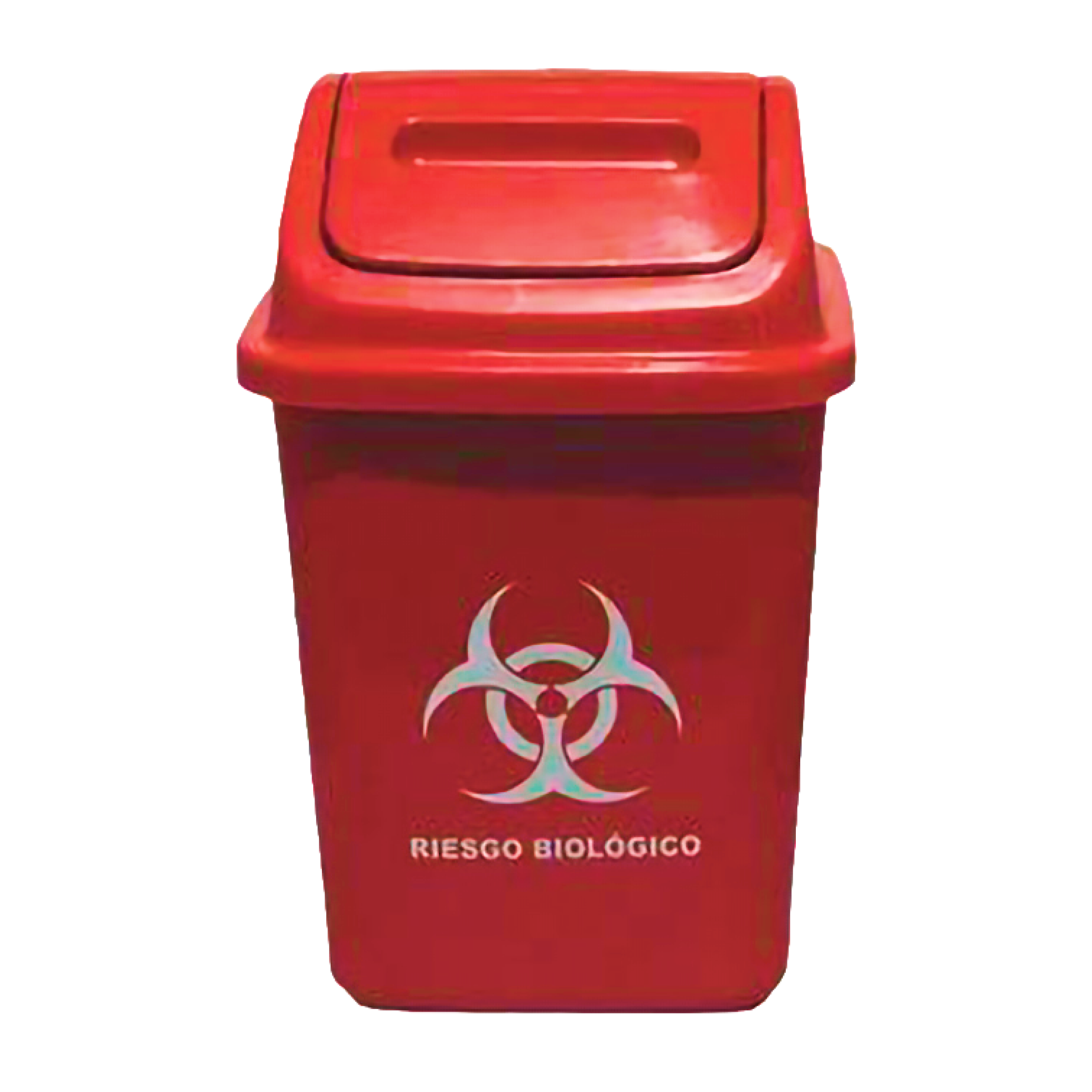 PAPELERA 10L ROJO VAIVEN COLPLAST