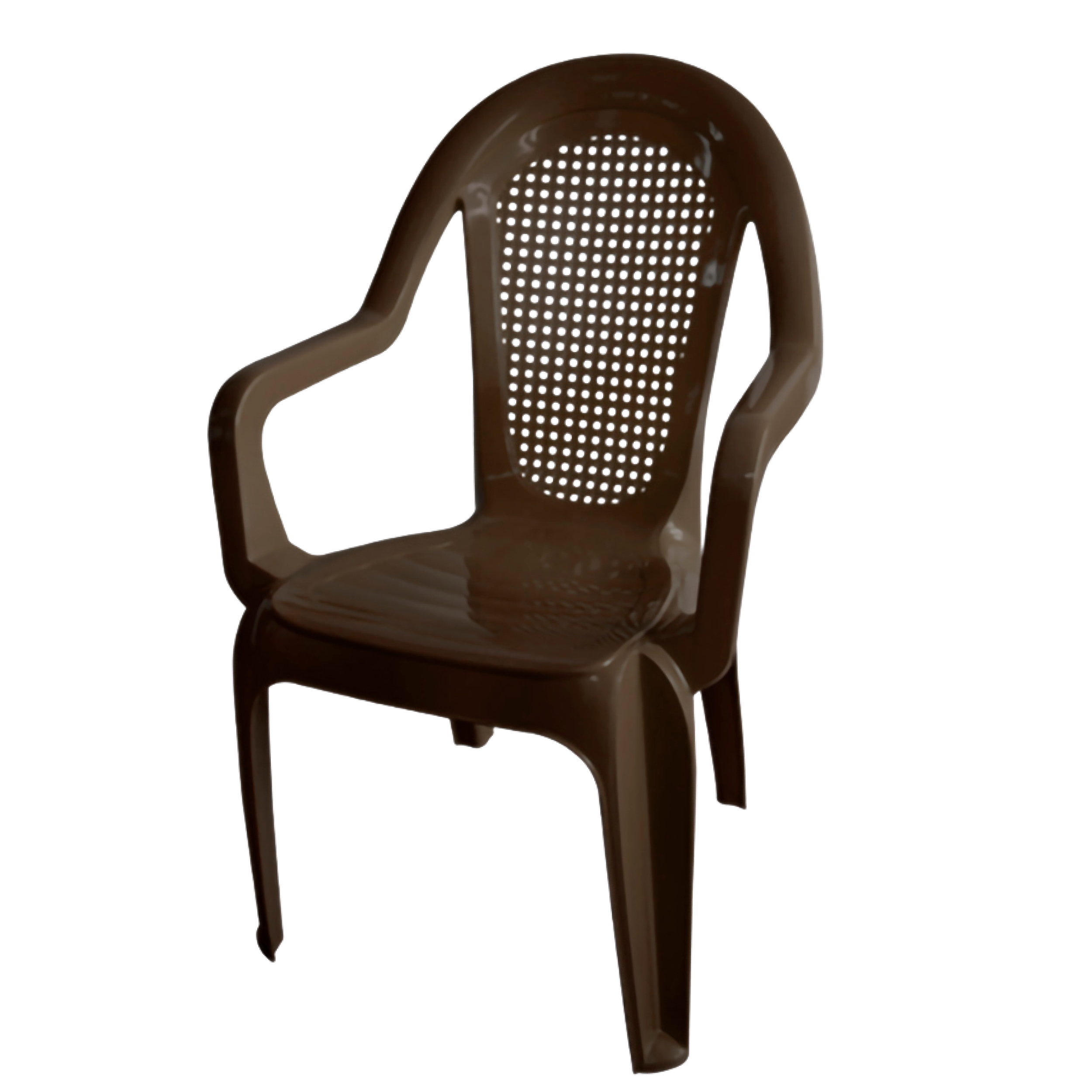 SILLA ALLURE CON BRAZO WENGUE COLPLAST