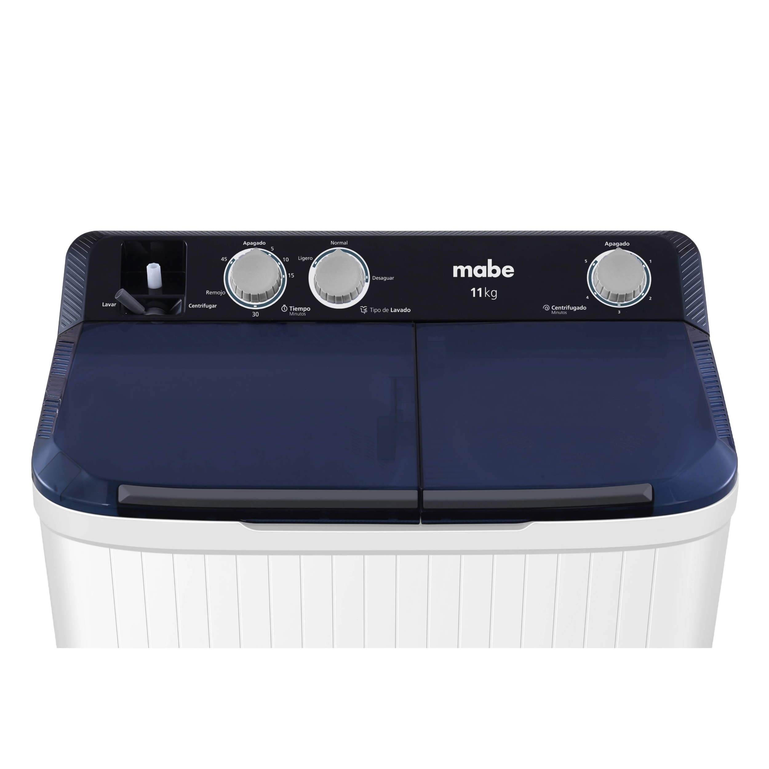 LAVADORA 11KG 2 TINAS BLA MABE