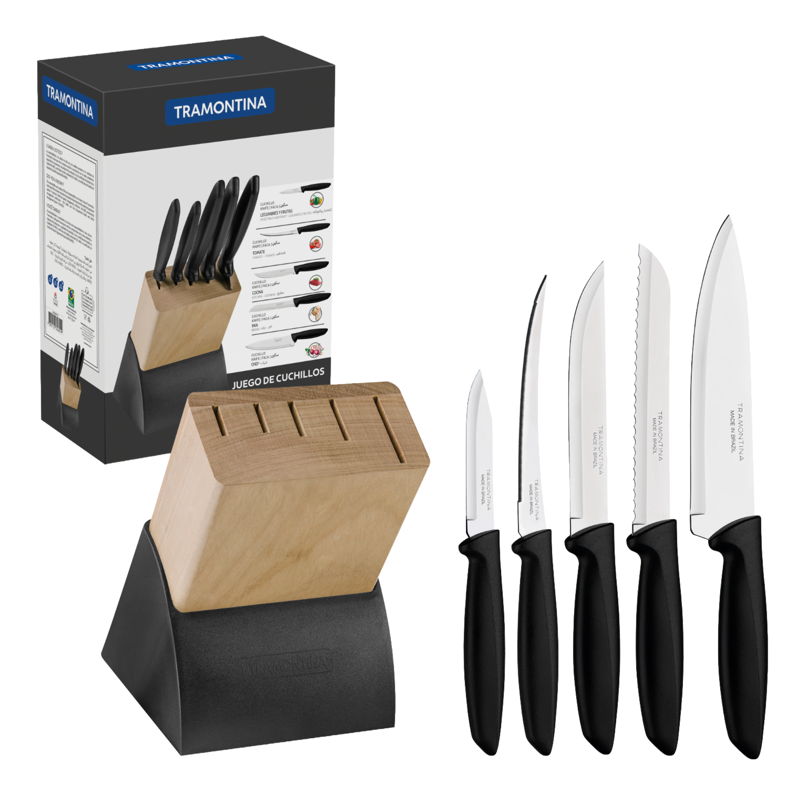 JUEGO DE CUCHILLOS 6PZS PLENUS