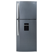 Nevera HACEB No frost Congelador Superior 391 litros N404 Manija Externa Dispensador de Agua Gris Titanio