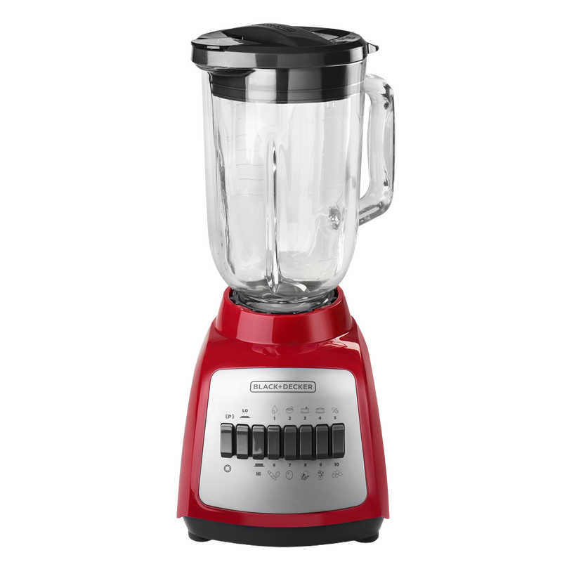 LICUADORA DURAPRO 10VEL ROJO VIDRIO