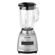 LICUADORA DURAPRO 10V V/VIDRIO PLATA