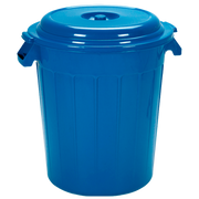 TANQUE 80L AZUL OSCURO CON TAPA COLPLAST
