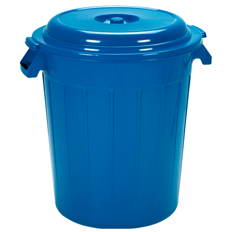 TANQUE 80L AZUL OSCURO CON TAPA COLPLAST