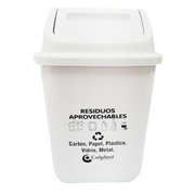 PAPELERA VAIVEN 10 LT - BLANCA  COLPLAST