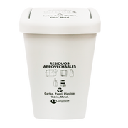 PAPELERA PLANA 36L BLANCO COLPLAST