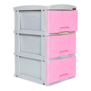 PRACTIMUEBLE PQ X3 RATTAN -ROSA