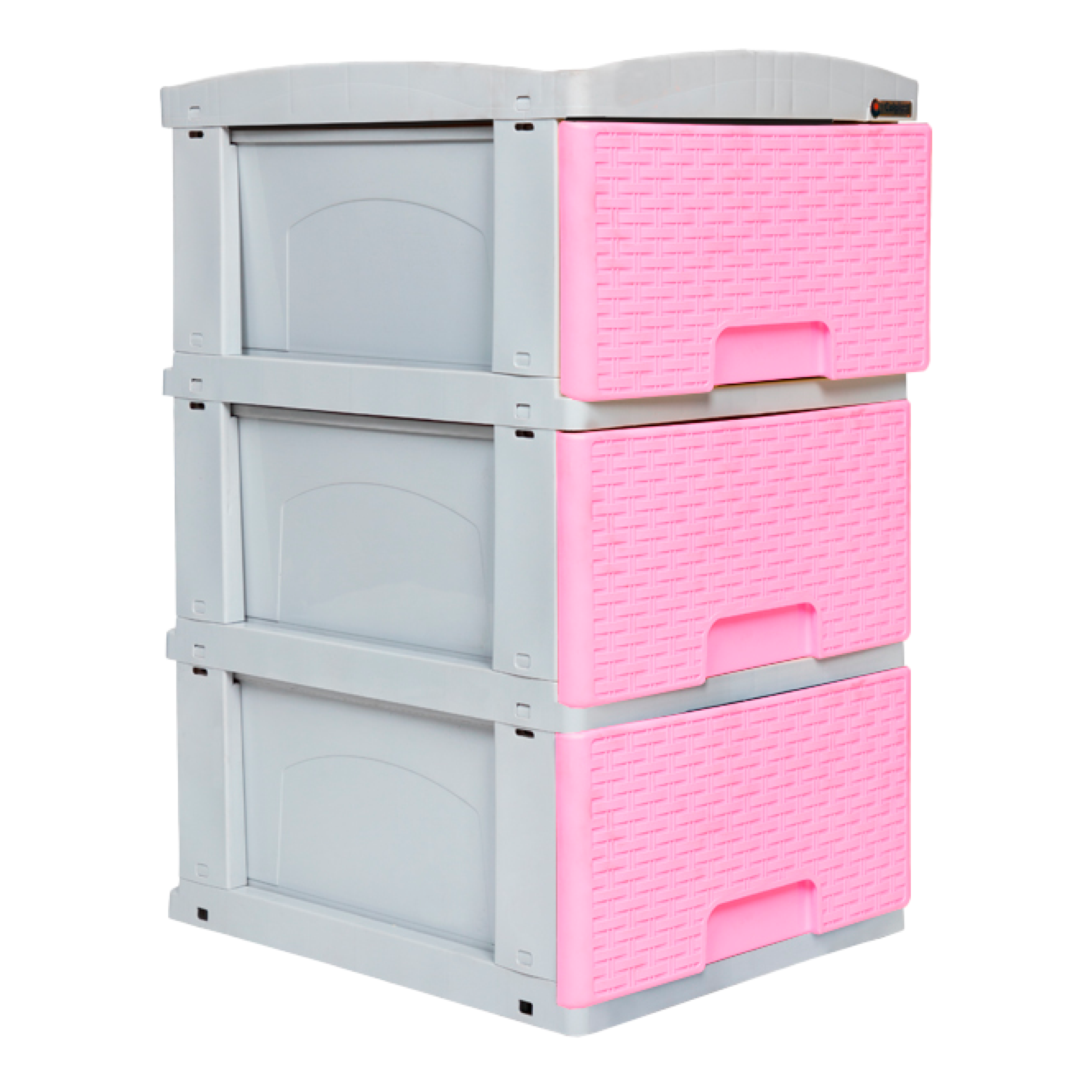 PRACTIMUEBLE PQ X3 RATTAN -ROSA
