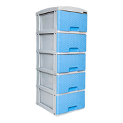 PRACTIMUEBLE PEQ X5 RATTAN AZUL