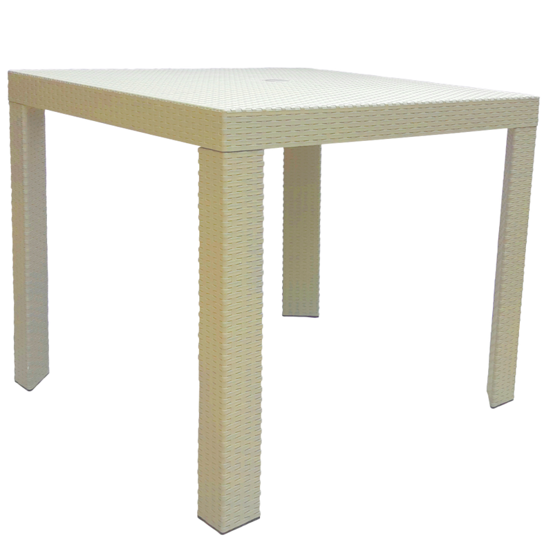 MESA CORAL RATTAN AVELLANA U/E 1