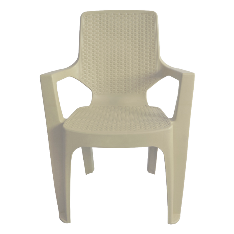 SILLA REGGINA C/BRAZO RATTAN AVELLANA