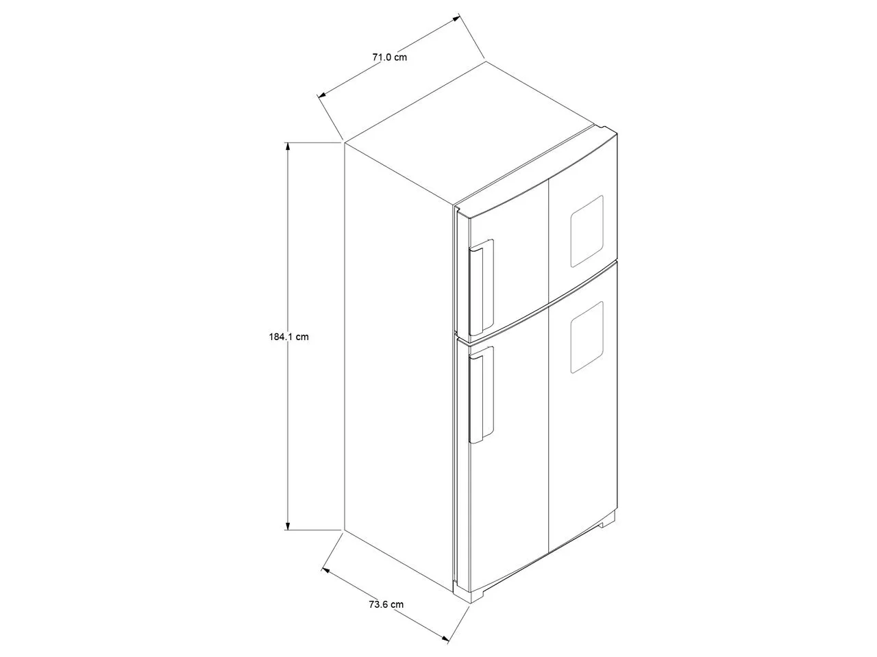 Nevera 435 litros Top Mount Panel Touch Gris- No Frost
