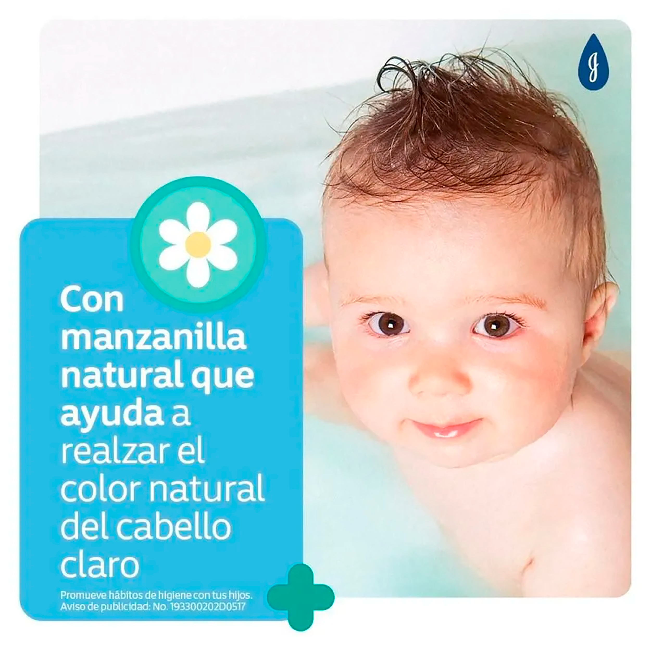 SHAMPOO JOHNSON'S® PELO CLARO MANZANILLA X200ML