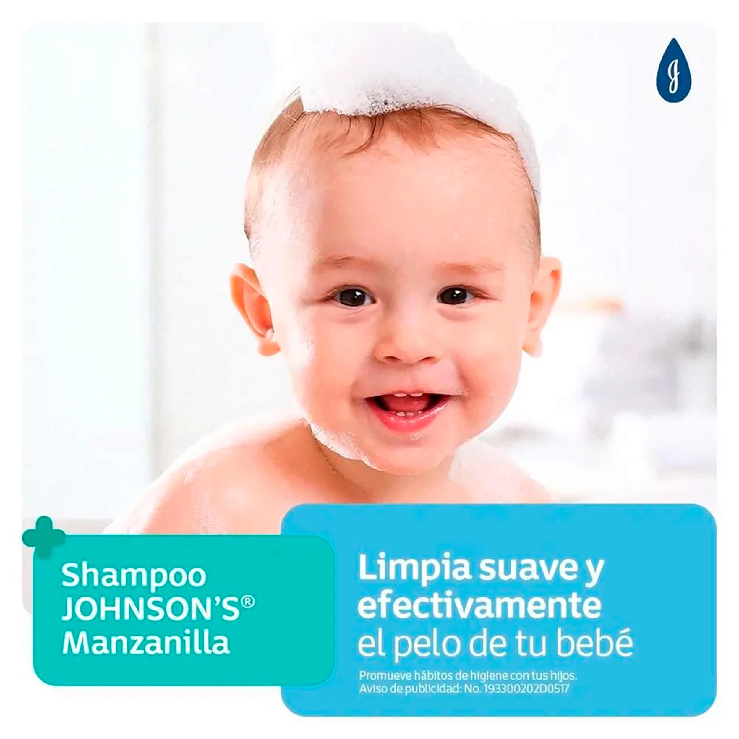 SHAMPOO JOHNSON'S® PELO CLARO MANZANILLA X400ML