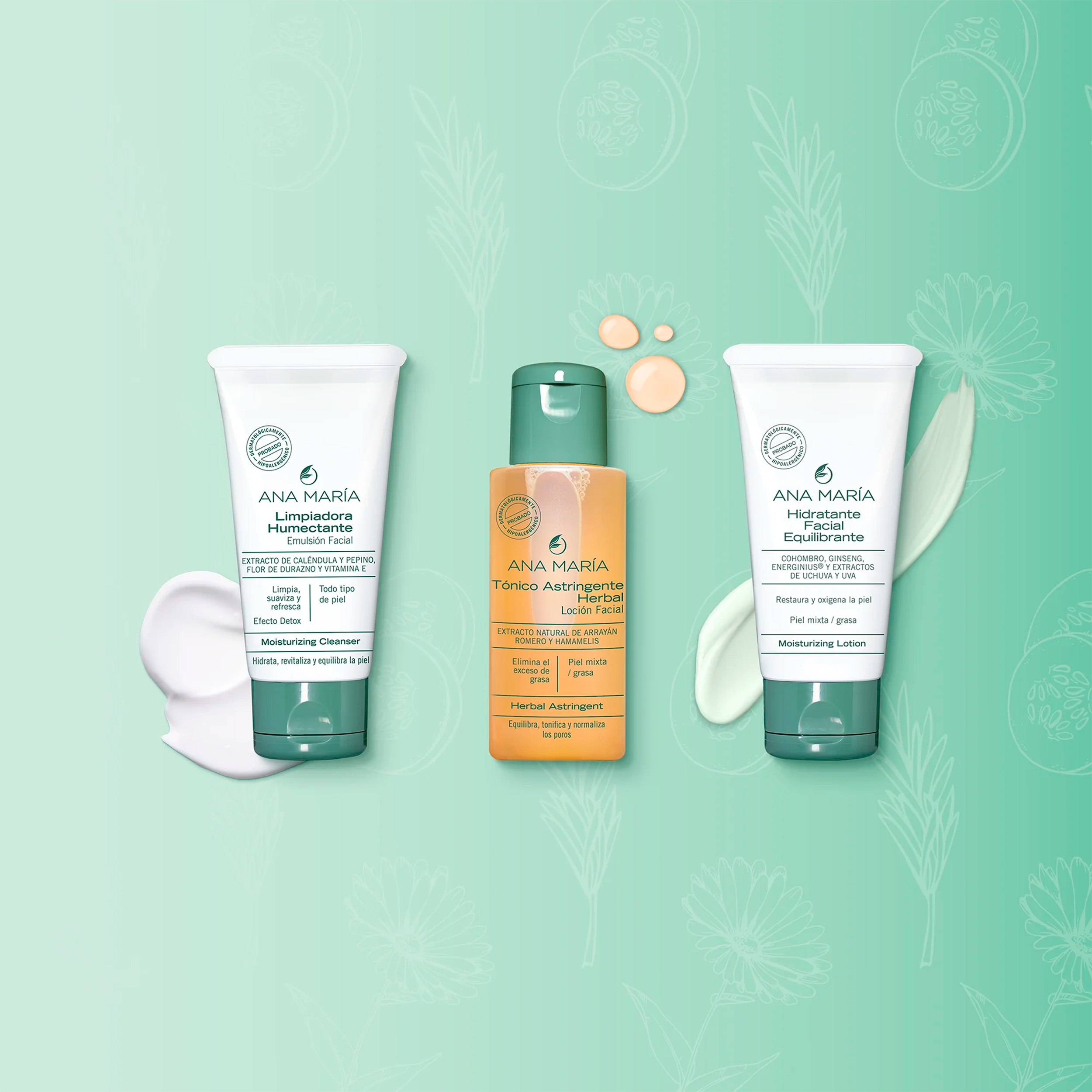 KIT DE CUIDADO FACIAL EQUILIBRANTE ANA MARIA